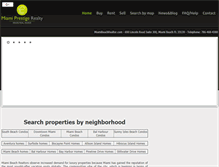 Tablet Screenshot of miamibeachrealtor.com
